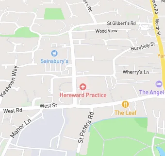 map for Hereward Practice