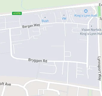 map for Kings Lynn Foodbank (Warehouse)