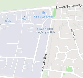 map for King's Lynn Masonic Centre