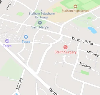 map for Stalham Staithe Surgery