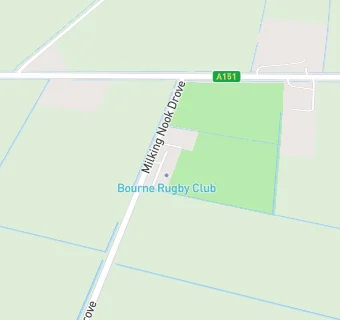 map for Bourne Rugby Club