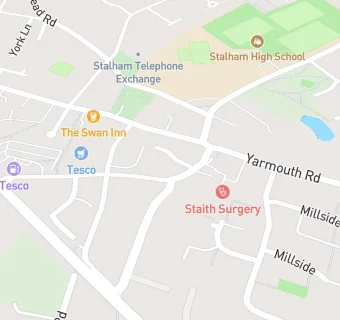 map for Tesco Stalham CR