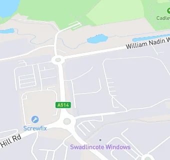 map for GXO Swadlincote