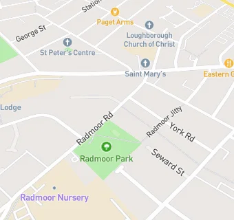 map for Loughborough College