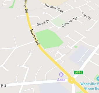 map for Woodville Surgery