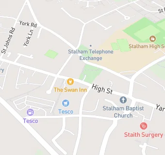 map for Stalham Baptist Church