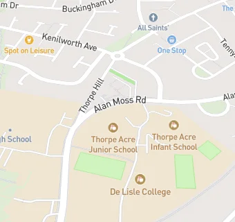 map for Thorpe Acre Junior School