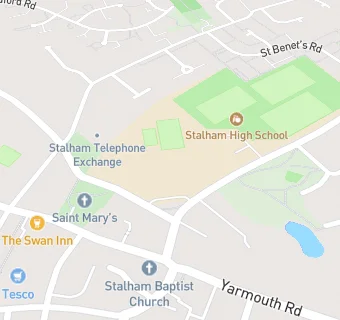 map for Stalham Sports Centre