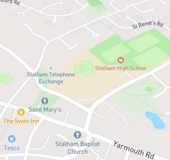 map for Stalham High School