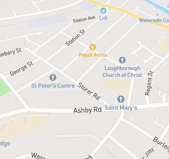 map for Busy Bees in Loughborough