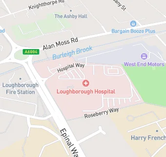 map for Loughborough Urgent Care Centre