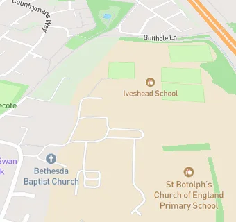 map for Iveshead School