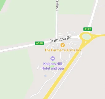 map for Knights Hill Hotel And Barn