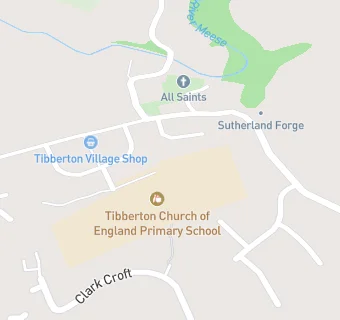 map for Tibberton C Of E Primary School