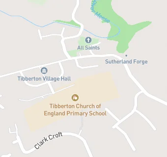 map for Tibberton Church of England Primary School