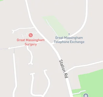 map for Great Massingham Surgery