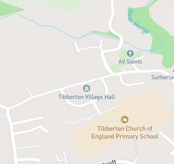 map for Tibberton Community Shop