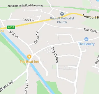 map for Gnosall Express