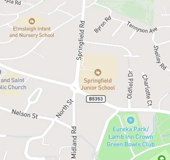 map for Springfield Junior School