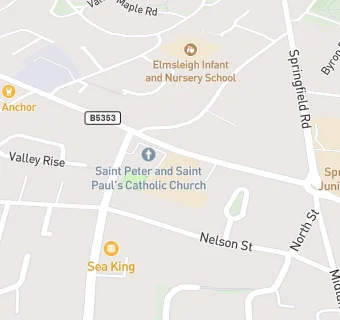 map for St Edward's Catholic Academy