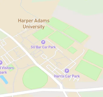 map for Harper Adams Agriculture College