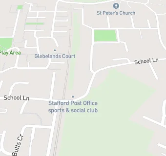 map for Stafford Post Office Sports and Social Club