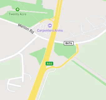 map for Six Hills Service Station