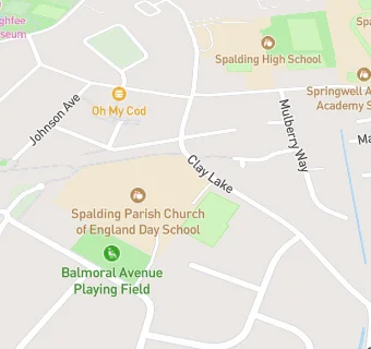 map for Spalding Parish Church of England Day School