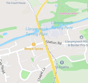 map for Llanymynech Golf Club