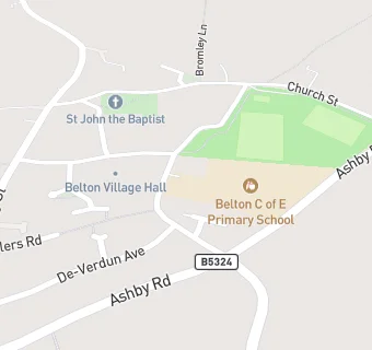 map for Belton Church of England Primary School