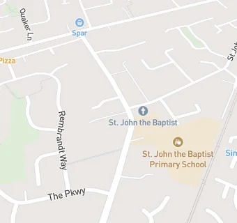 map for St. Johns Care Home