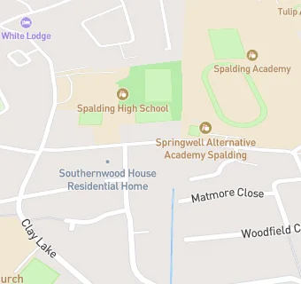 map for Springwell Alternative Academy Spalding