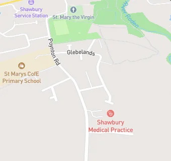 map for Shawbury Medical Practice