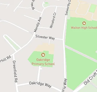 map for Oakridge Primary School