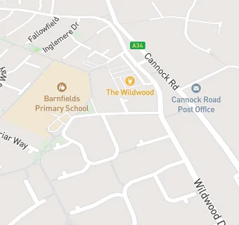 map for Barnfields Primary School