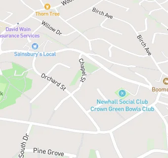 map for Newhall Lunch Club