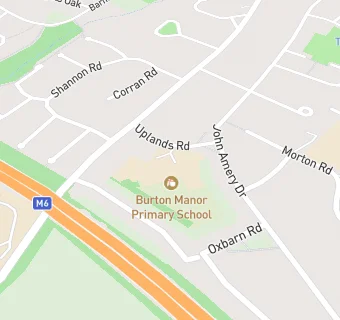 map for Burton Manor Primary School