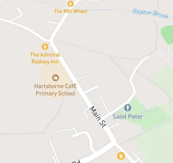 map for Hartshorne Cricket Club