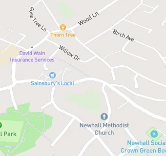 map for Newhall Surgery