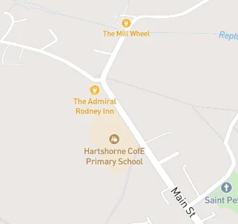 map for Hartshorne CofE Primary School