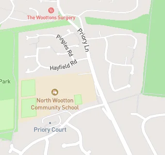 map for North Wootton Academy