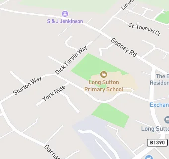 map for Long Sutton Primary School