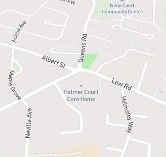 map for Halmer Court Care Home