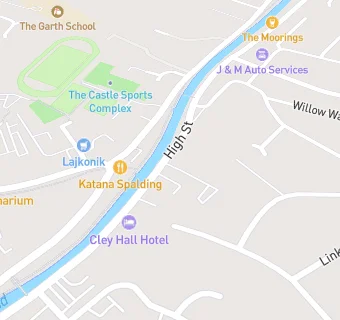 map for Spalding Services Club