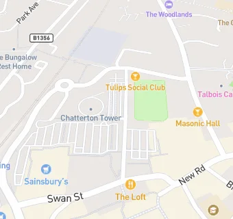 map for Tulips Social Club