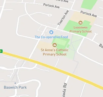 map for St Annes Catholic Primary School