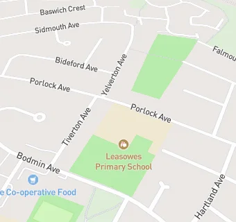 map for Leasowes Junior School