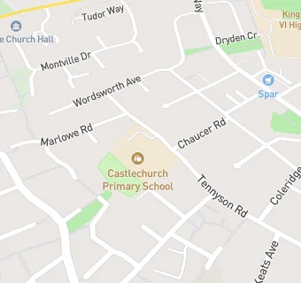 map for Castlechurch Primary School