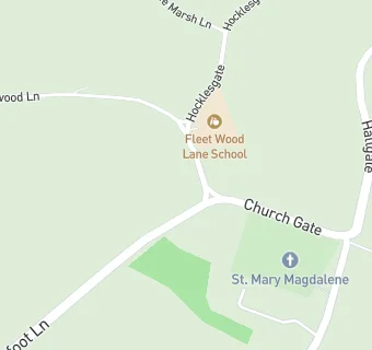 map for Fleet Wood Lane School