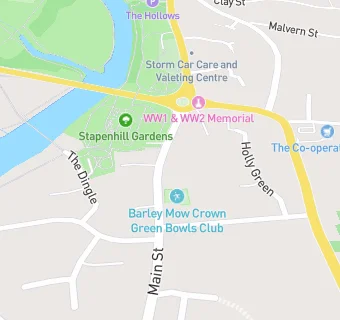 map for THE BARLEY MOW